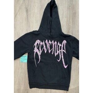 Revenge Pink Broken Hearts Hoodie S
